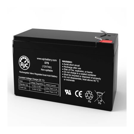 Battery Clerk AJC Altronix SMP7PMCTX Alarm Replacement Battery 7Ah, 12V, F1 AJC-D7S-J-2-186419